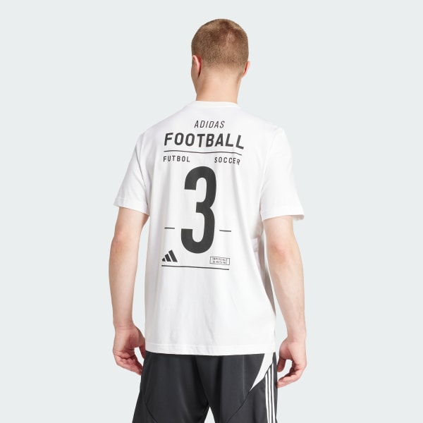 White Football Category Logo Tee