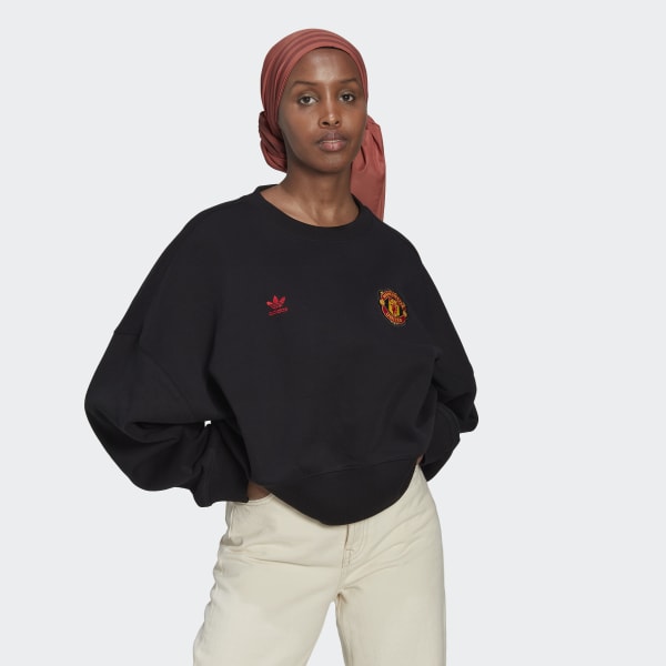 Sort Manchester United Essentials Trefoil sweatshirt BV894