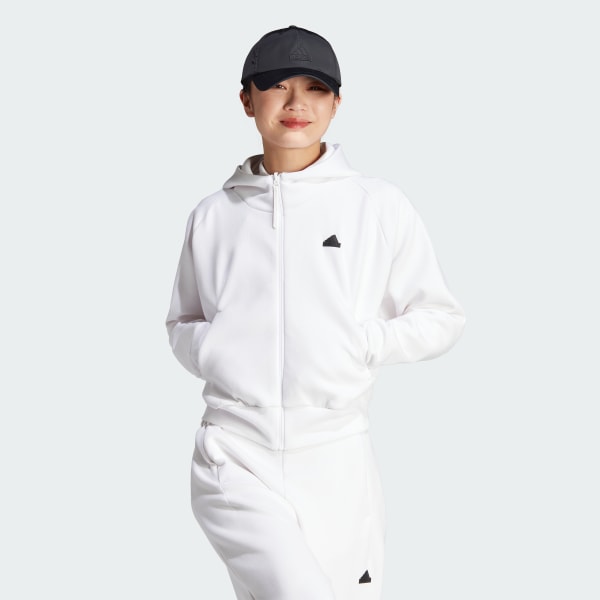 herhaling werkzaamheid Natura adidas Z.N.E. Full-Zip Hoodie - White | Women's Lifestyle | adidas US