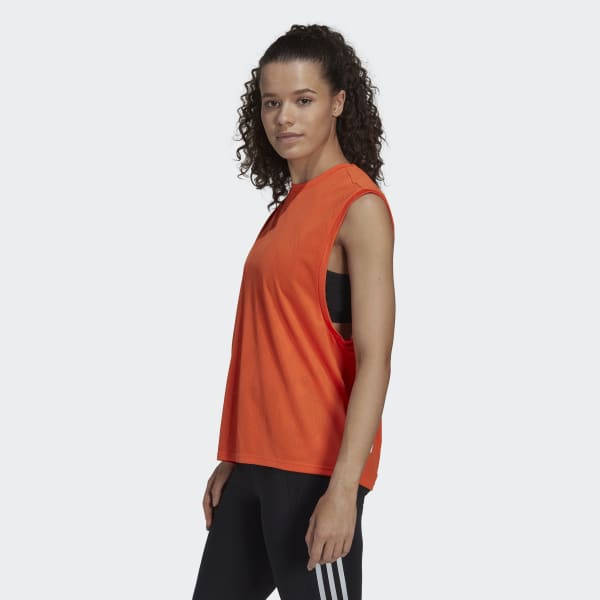 adidas Made to Be Remade Tank - Orange Women's Running | adidas