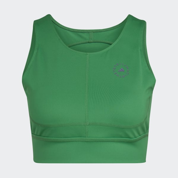 Green adidas by Stella McCartney TruePurpose Training Crop Top EA677