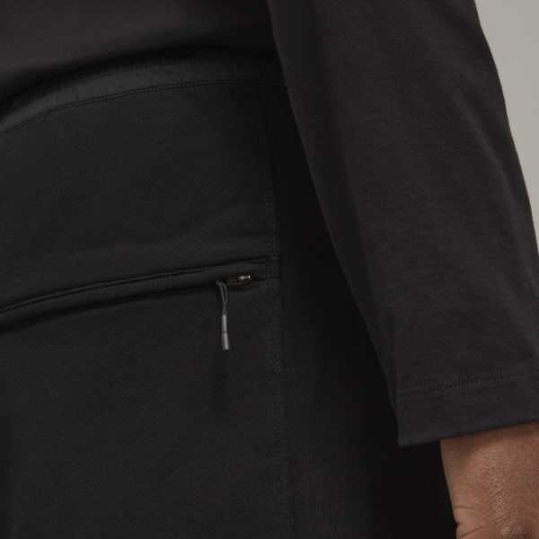 Black Y-3 Classic DWR Terry Utility Shorts TP028