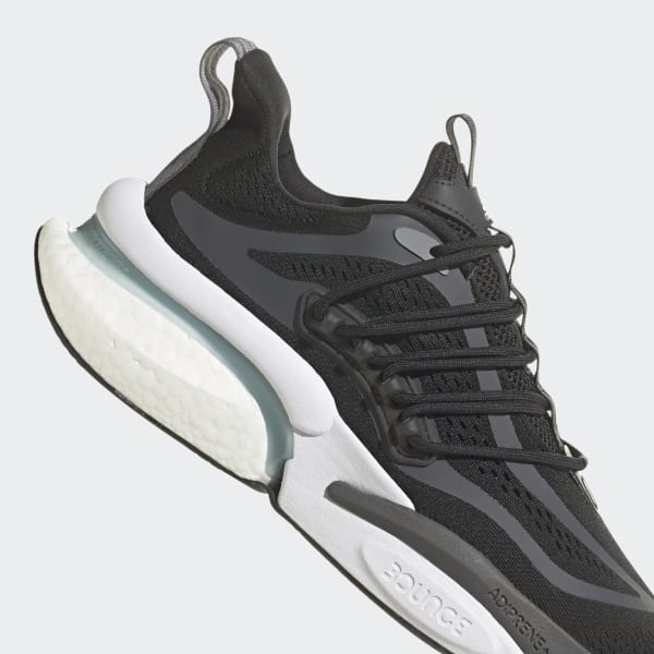 Adidas Alphaboost V1 Sustainable Boost Shoes Black Grey White - 40