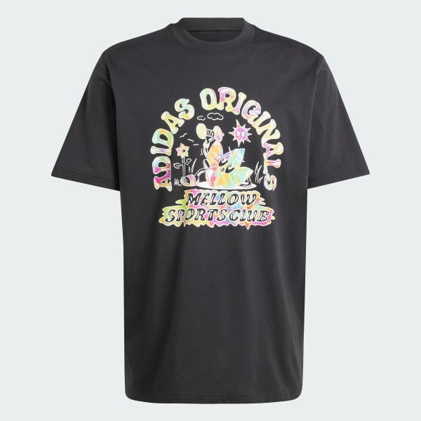 Black Tie-Dyed Short Sleeve Tee