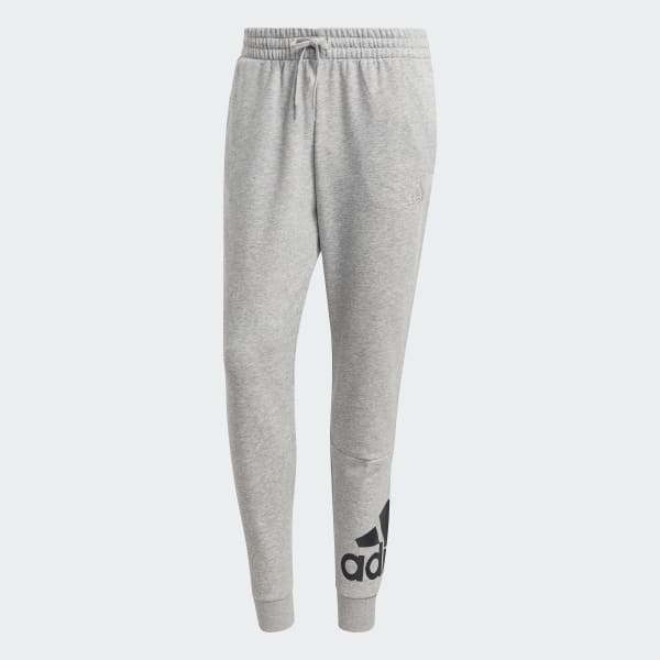 Grey Essentials French Terry Tapered Cuff Logo Pants 28970