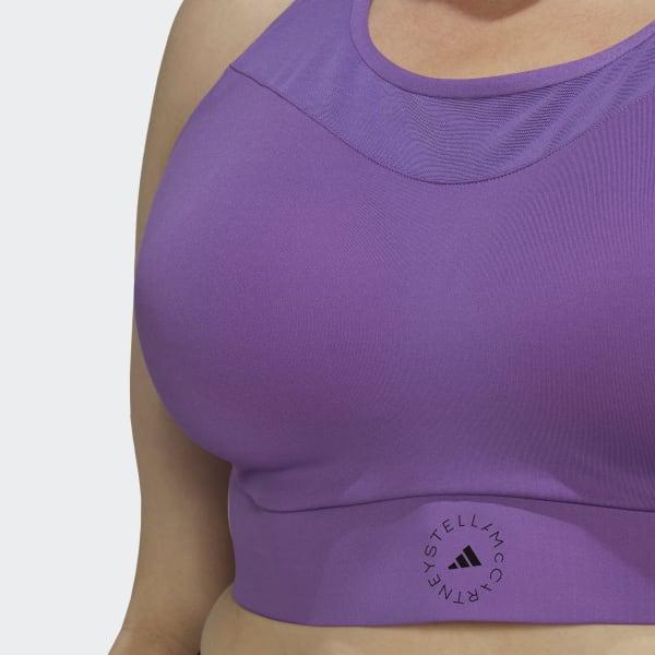 Lila adidas by Stella McCartney TruePace High Support Sports Bra- Plus Size
