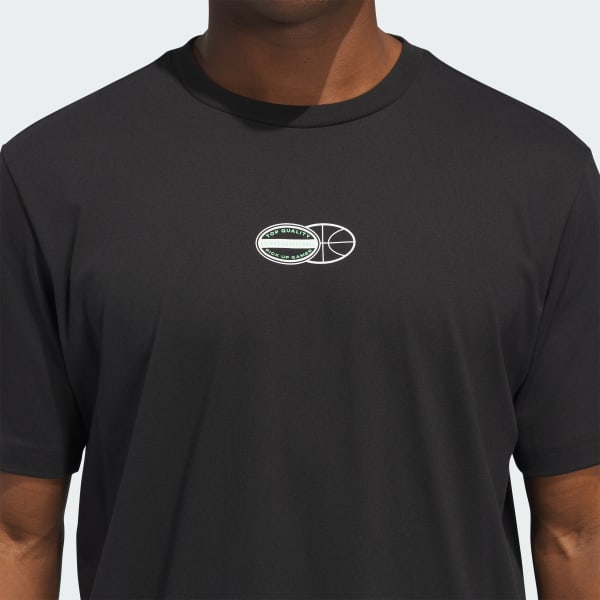 adidas Pick-up Game Graphic Tee - Black | adidas India