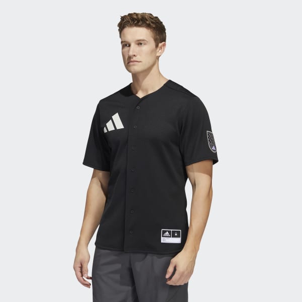 adidas Daniel Patrick Jersey - Black, Men's Baseball