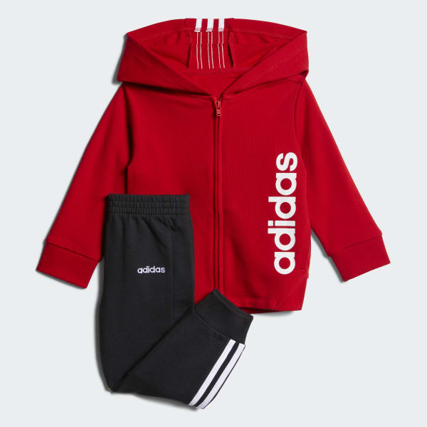 adidas French Terry Linear Set - Red | adidas US