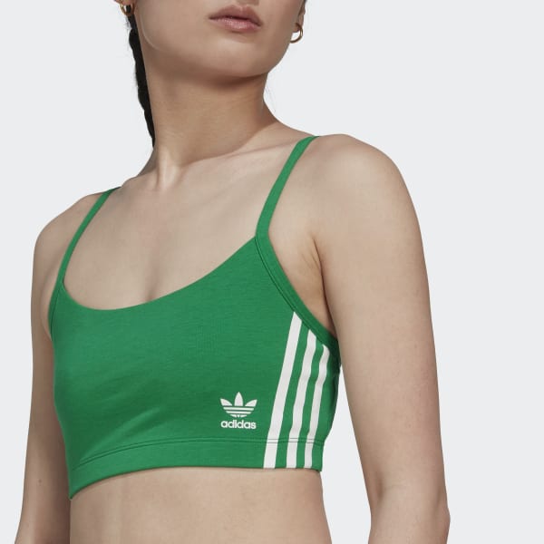 zelená Podprsenkový top Adicolor Comfort Flex Cotton Scoop HPO29