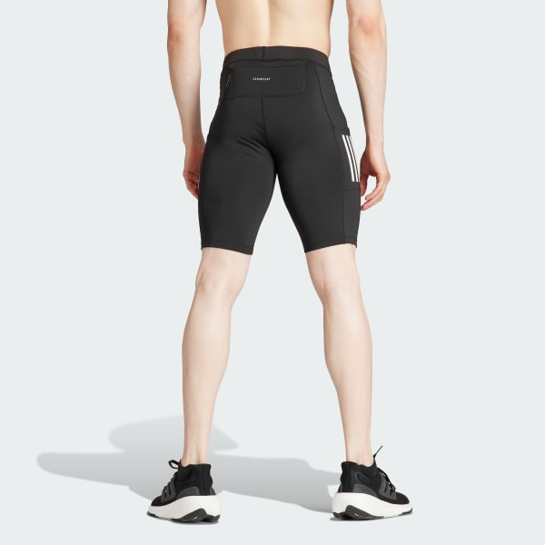 Mens Adidas Own The Run Short Tights Black Size M