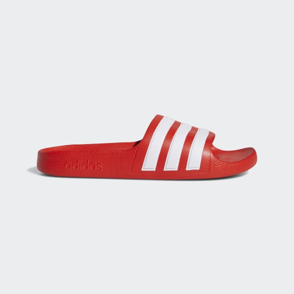adidas Adilette Aqua Slides - Red 
