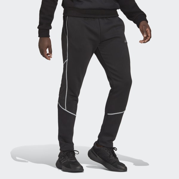 adidas Men's Lifestyle Essentials Reflect-in-the-Dark Fleece Pants ...