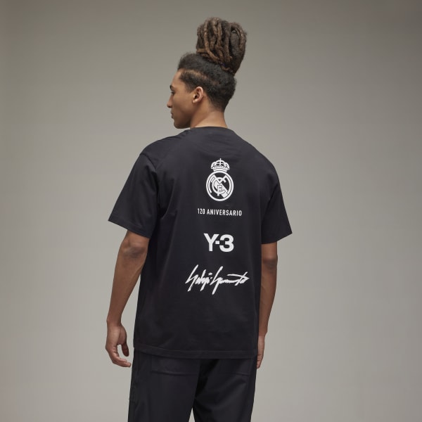 Nero Y-3 REAL MADRID 120TH ANNIVERSARY TEE QD862
