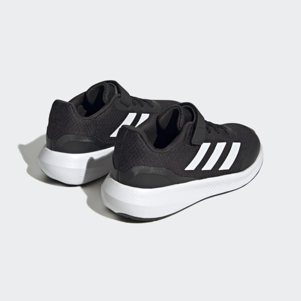 adidas RunFalcon 3.0 Elastic Lace Top Strap Shoes - Black | Kids\' Lifestyle  | adidas US