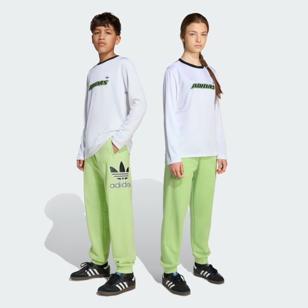 adidas Big Logo Execution Oversized Sweat Pants Kids - Green