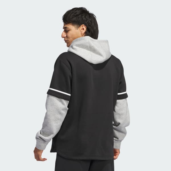 Noir Maillot à capuche Branded