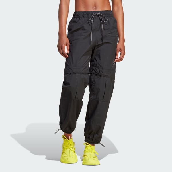 Black woven deals track pants