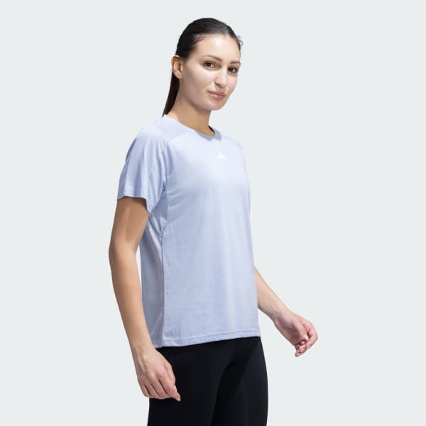 Purple TRAINING ESSENTIALS CREWNECK TEE