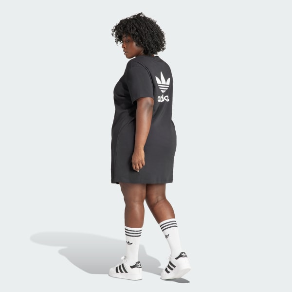 Womens Plus Size Trefoil Joggers - Black