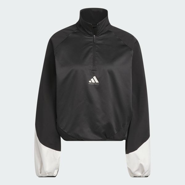 Black adidas Basketball Half-Zip Pullover