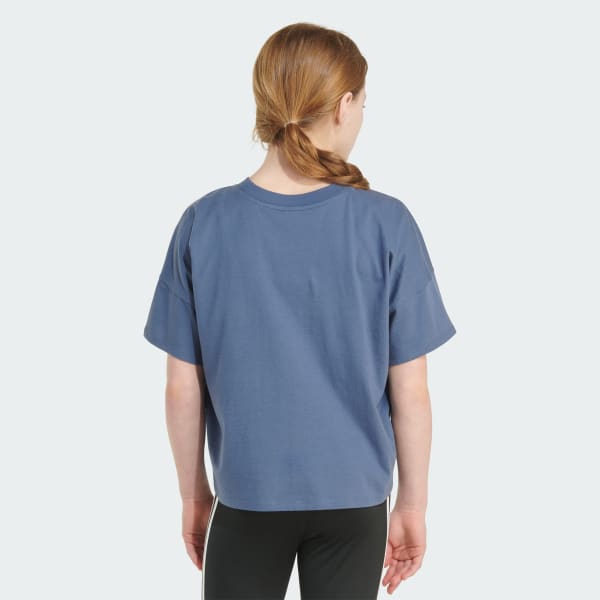 Blue adidas Short Sleeve Loose Box Tee