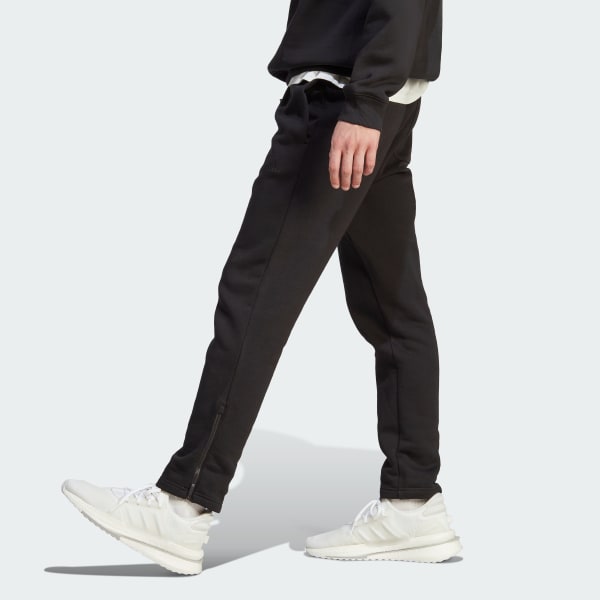 Black ALL SZN 플리스 테이퍼드 팬츠