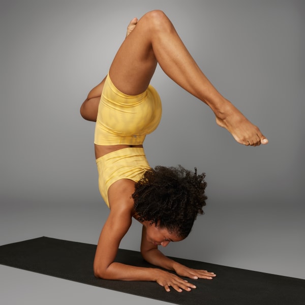 Yellow Yoga Studio Printed Tank Top