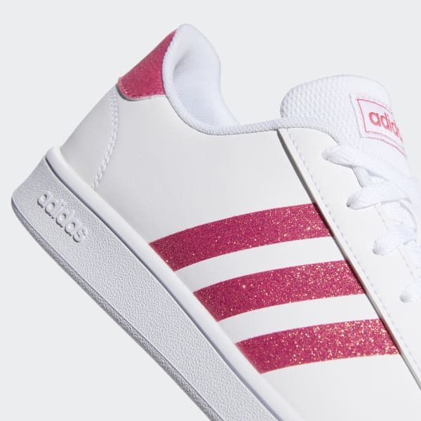 adidas grand court k pink