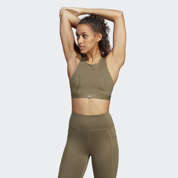 mau-xanh-la Áo Bra Chạy Bộ Medium Support