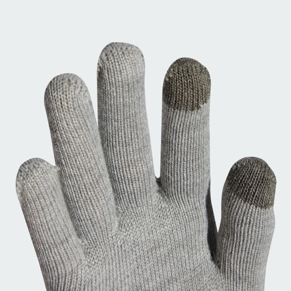 Gris Guantes compatibles con teléfono móvil Adicolor