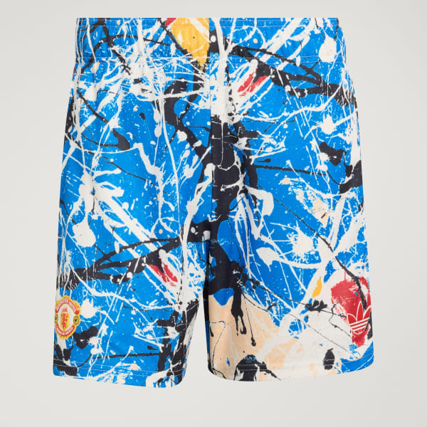 Multicolor Short Stone Roses AOP Manchester United FC