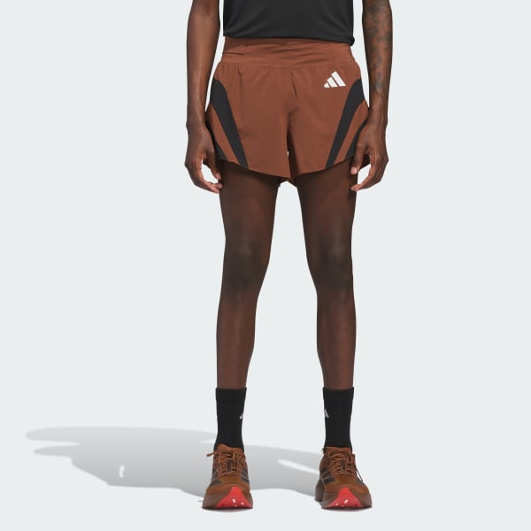 Brown Humanrace Adizero Archive Running Gel Short