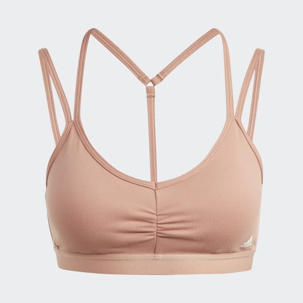 สีน้ำตาล บราซัพพอร์ตระดับต่ำ Yoga Essentials