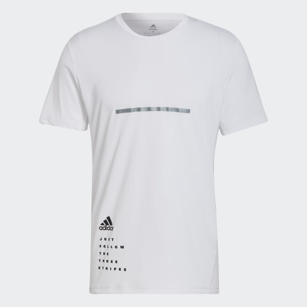 Hvid Own the Run Marathon Graphic T-shirt EA404