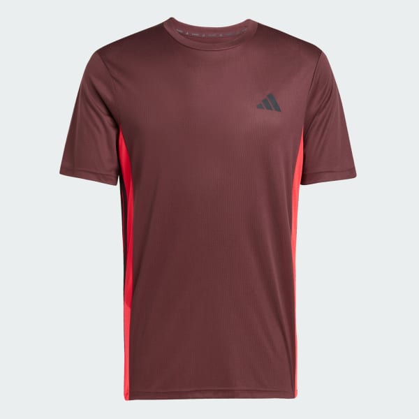 Burgundy Train Essentials Seasonal Colorblock Tee