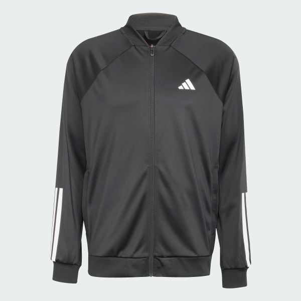 adidas Club Tennis 3-Stripes Knitted Jacket - Black | Free