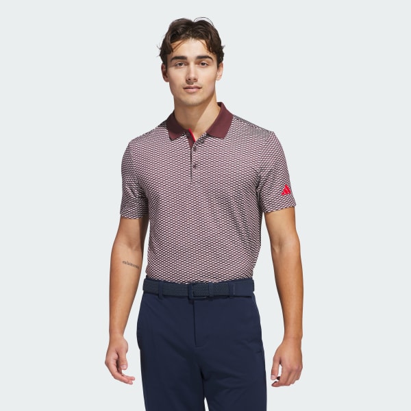 Burgundy Beyond Textured Polo Shirt