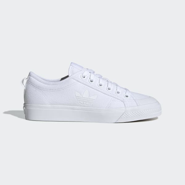 Nizza Trefoil All White Shoes | adidas 