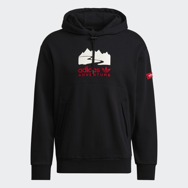 adidas Adventure Logo Hoodie Black adidas New Zealand