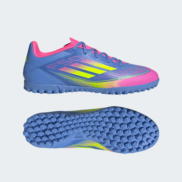 Azul Zapatos de Fútbol F50 Club Pasto sintético