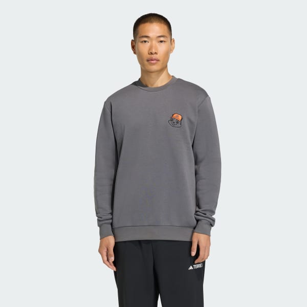 Grey TERREX TRAIL RULES GRAPHIC CREW Sweatshirt