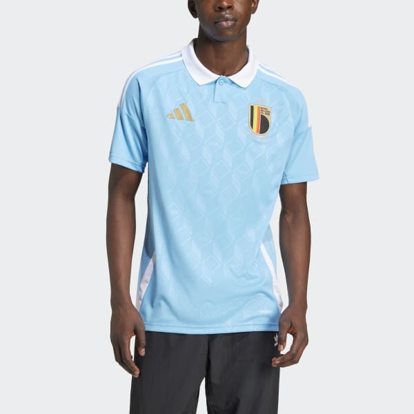【正規品】adidas ベルギー代表 シャツ XL 水色 2024 ベルギー代表 AWAY ユニフォーム／サッカーショップKAMO