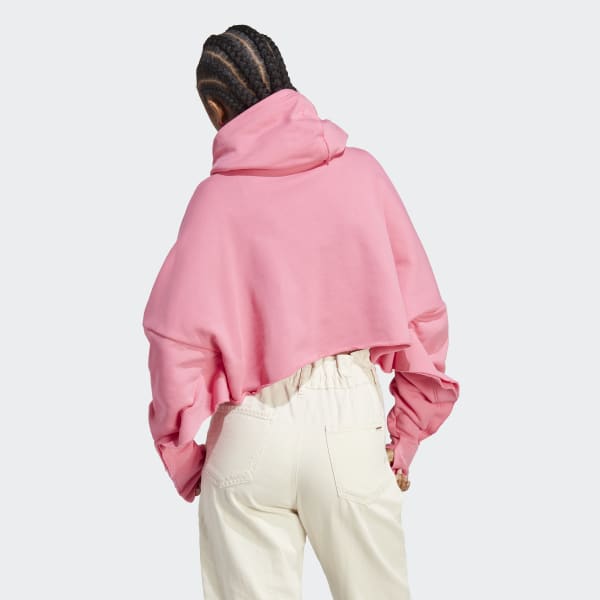 Adidas running cropped pullover hoodie online