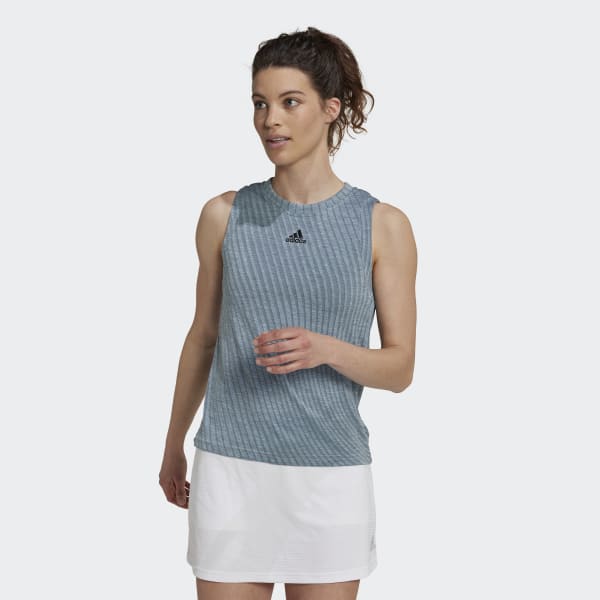 Niebieski Tennis Match Tank Top CO931