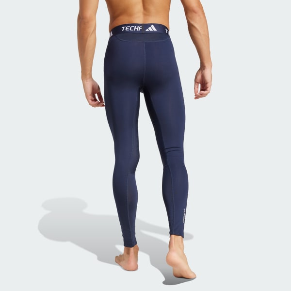 Azul Mallas Largas de Entrenamiento TECHFIT Compression
