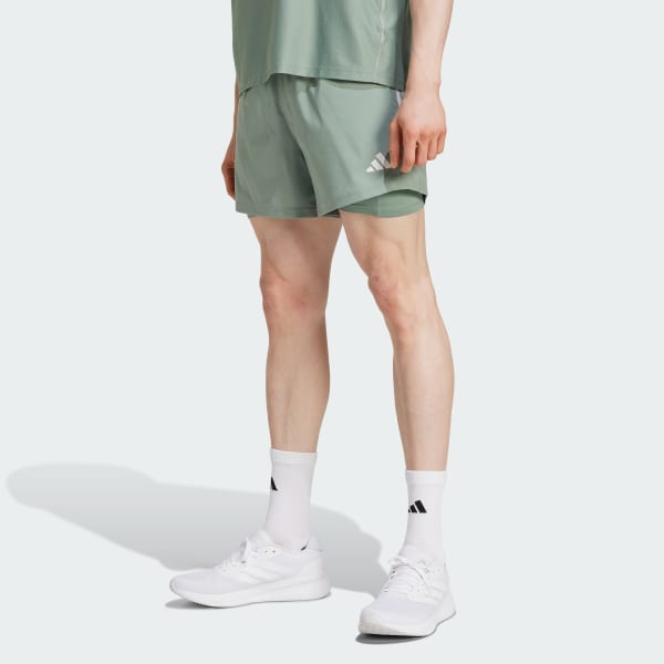 Green Own the Run CLIMACOOL 2-in-1 Shorts