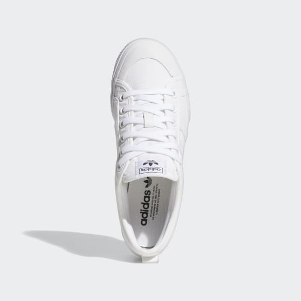 Adidas originals khaki and white nizza trainers on sale