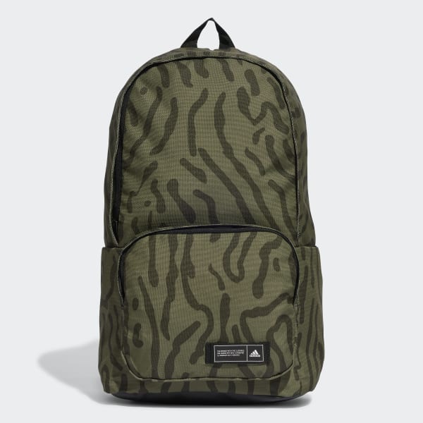 Green Classic Texture Graphic Backpack