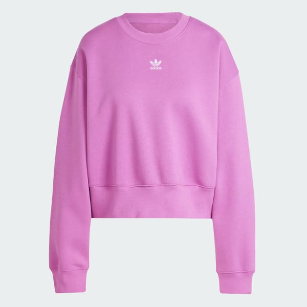 adidas Adicolor Essentials Crew Sweatshirt Pink Free Delivery adidas UK